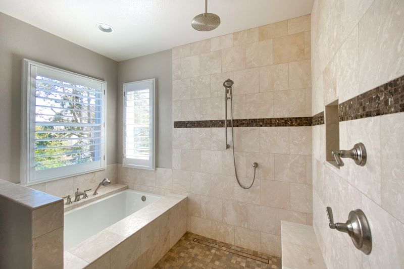 Renovated Shower and Tub Areas